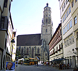 Blick auf den Daniel in Nördlingen