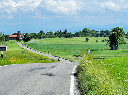 Hügelig geht es weiter