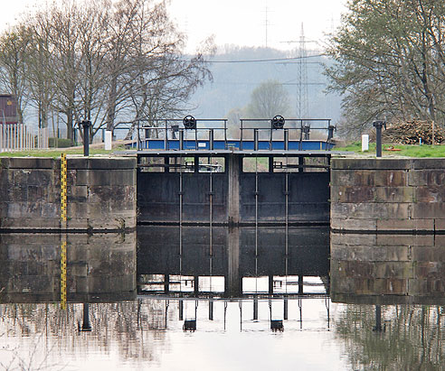 Schleuse in der Ruhr