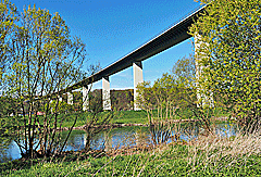 Autobahnbrücke bei Mintard