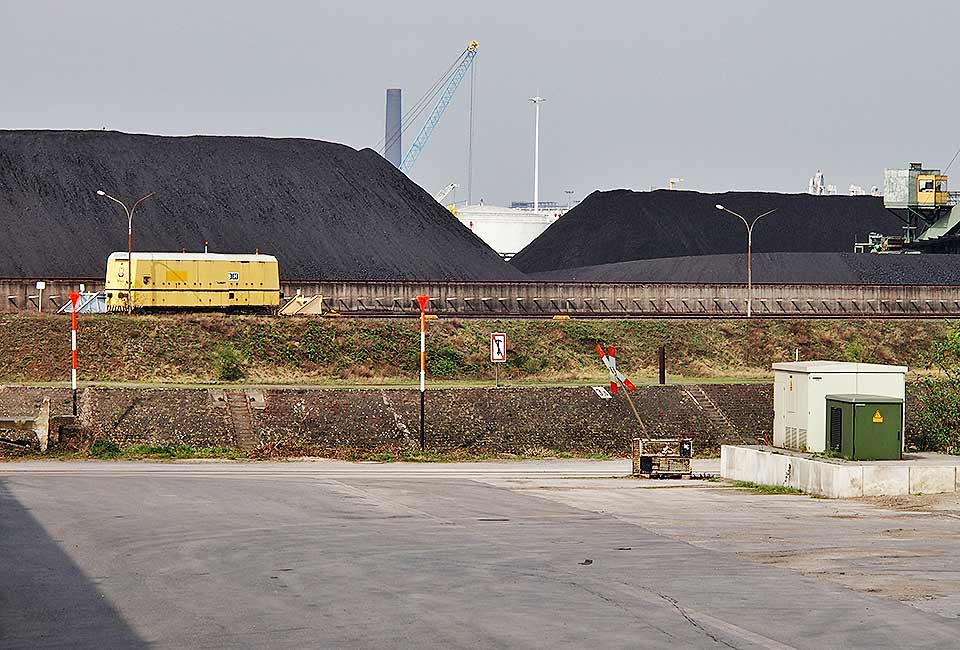 Kohle am Duisbuger Hafen