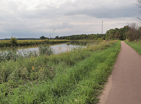 Radweg aus Bernburg hinaus