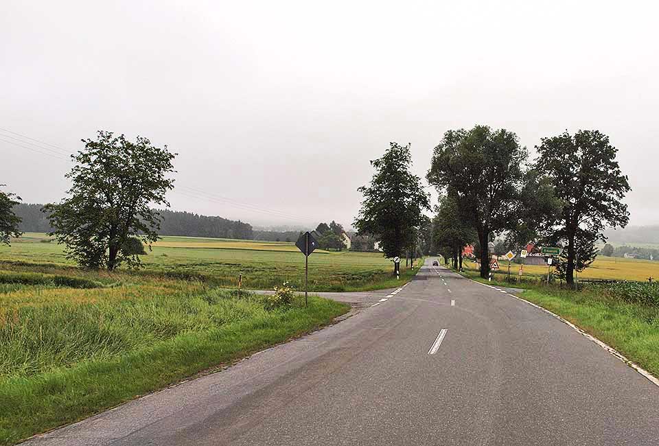 Radweg auf der Straße