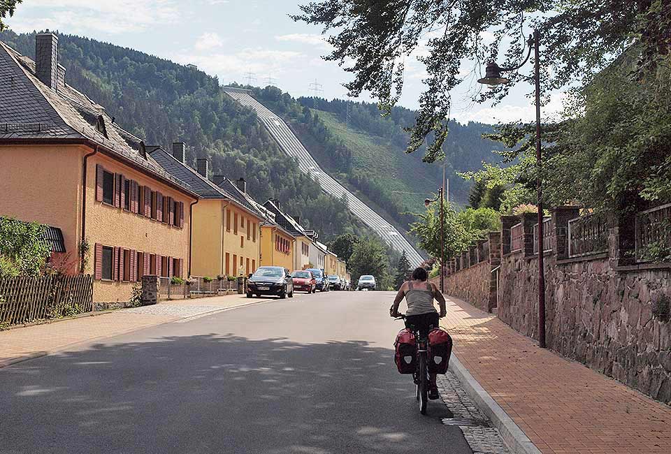 Radweg durch Hohenwarte