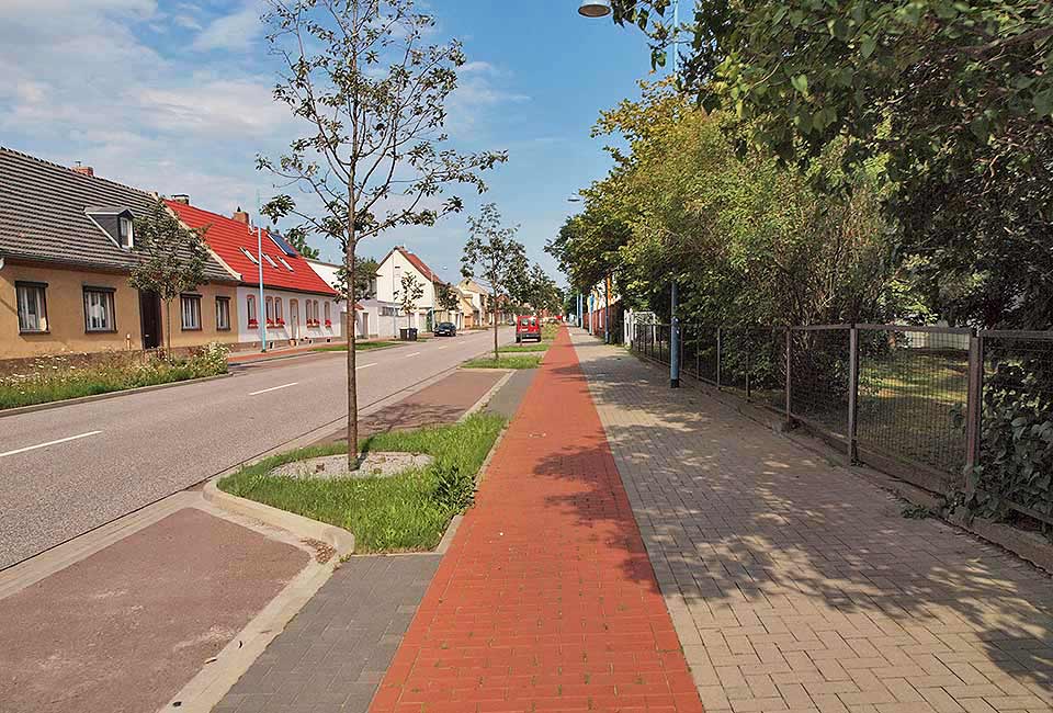 Radweg aus Bernburg hinaus