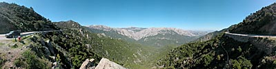 Panorama des Nuraghendorfes Serra Orios