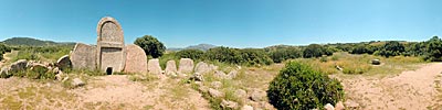 Panorama des Nuraghendorfes Serra Orios