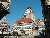 Blick vom Turm der Stiftskirche