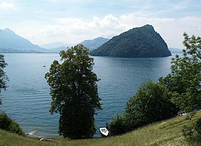 Fast subtropisch: Herrlicher Ausblick auf den Bürgenstock