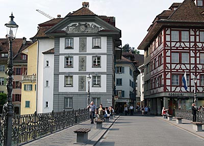 Alte Bürgerhäuser in Luzern