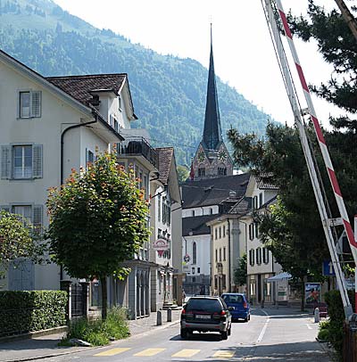 In die Innenstadt von Stans