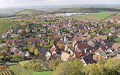 Aussicht vom Aussichtsturm Sternenfels