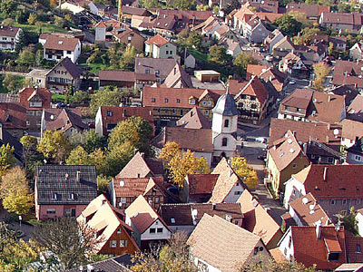 Aussicht vom Aussichtsturm Sternenfels