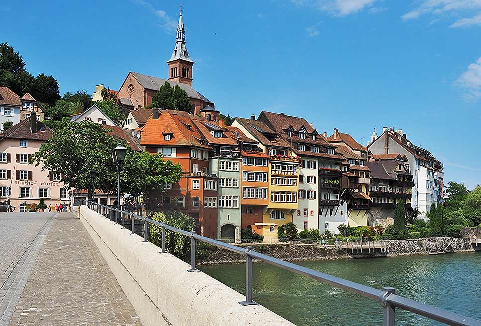 Blick auf die Schweizerseite in Laufenburg