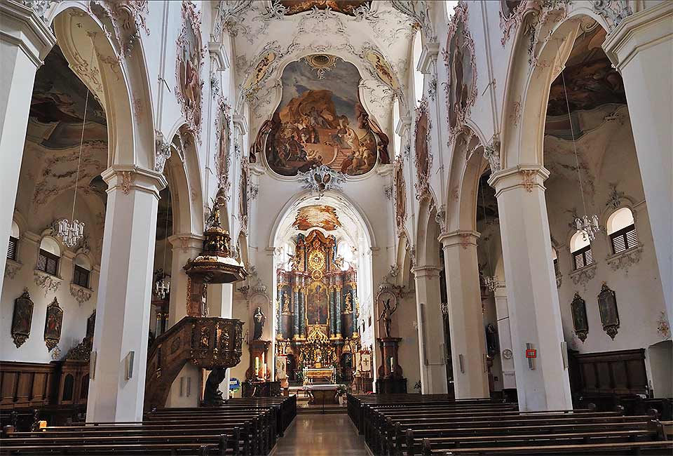 Fridolinsmuenster in Bad Säckingen Fridolinsmuenster in Bad Säckingen