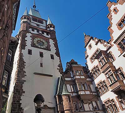 Historische Gebäude in Freiburg