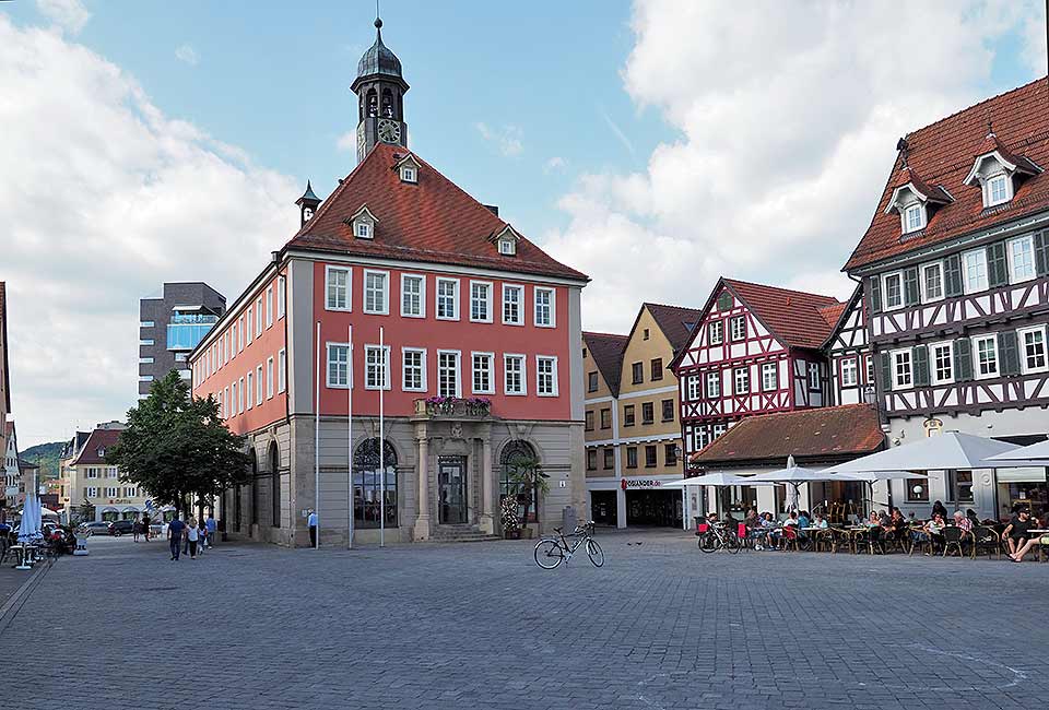 Der Marktplatz in Schorndorf