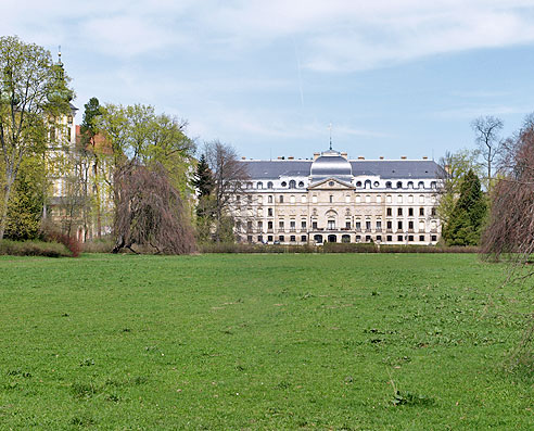 Blick auf das Schloss in Donaueschingen