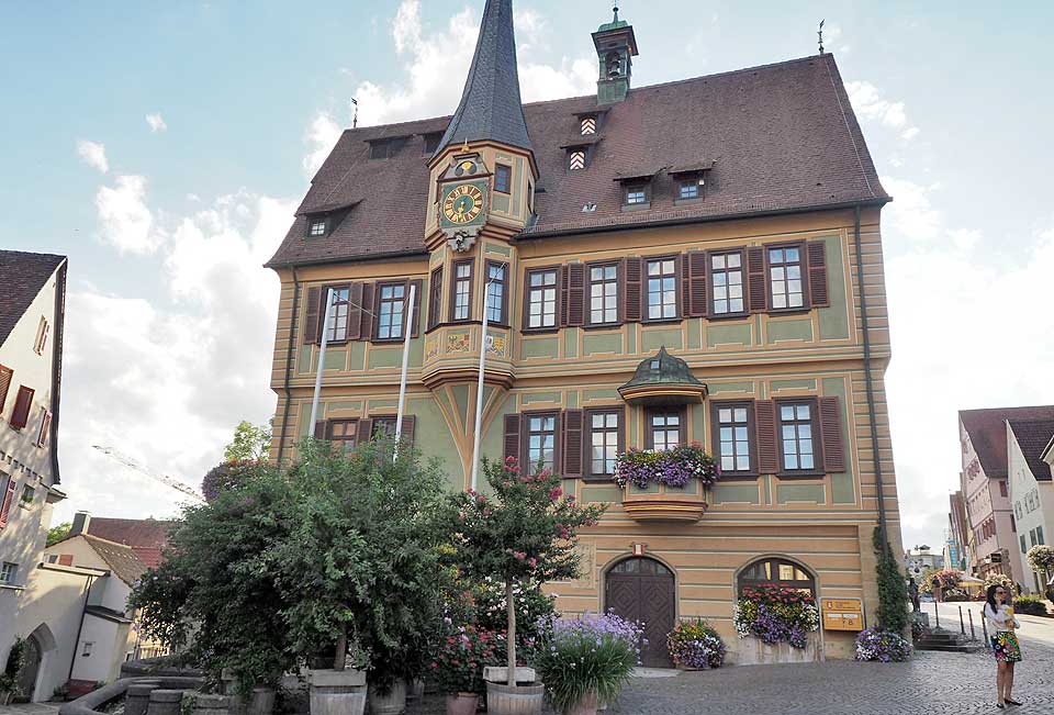 Historisches Rathaus in der Altstadt von Bietigheim