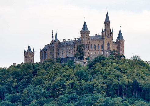 Blick auf Burg Hohenzollern