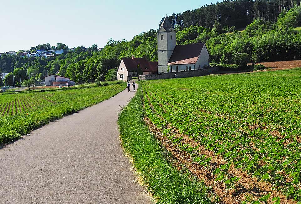 Der Brenztalradweg führt von Königsbronn bis zur Donau