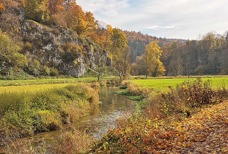 Radrundtour an Lauter, Donau und Glastal