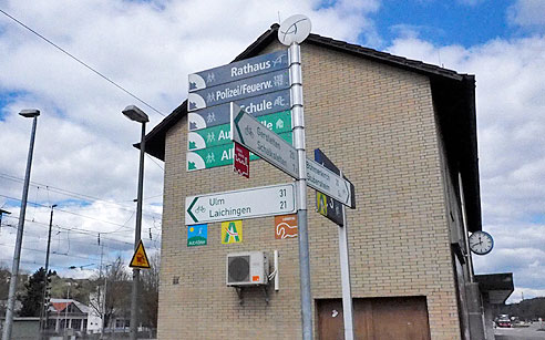 Radwegschilder in Amstetten