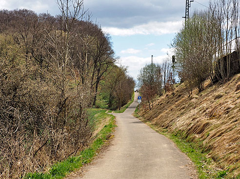 Radweg zum Bahnhof nach Westerstetten