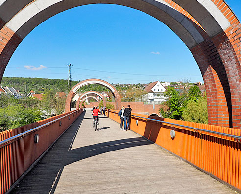 Radtour am Neckarradweg von Tübingen bach Bad Cannstatt