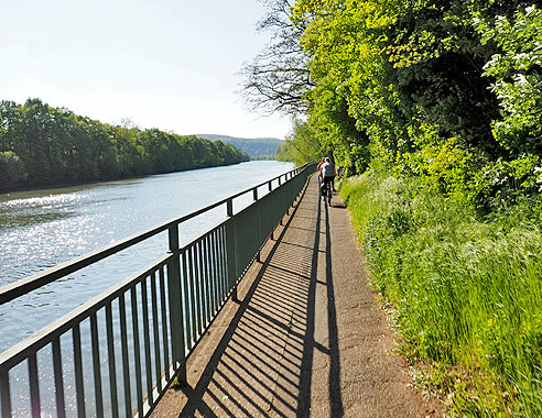 Radtour am Neckarradweg von Tübingen bach Bad Cannstatt