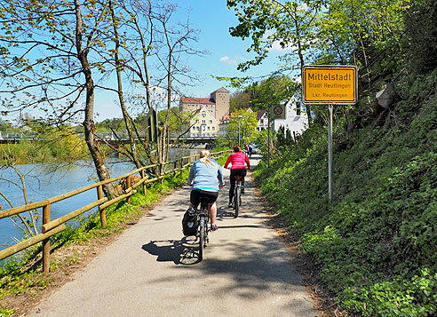 Radtour am Neckarradweg von Tübingen bach Bad Cannstatt