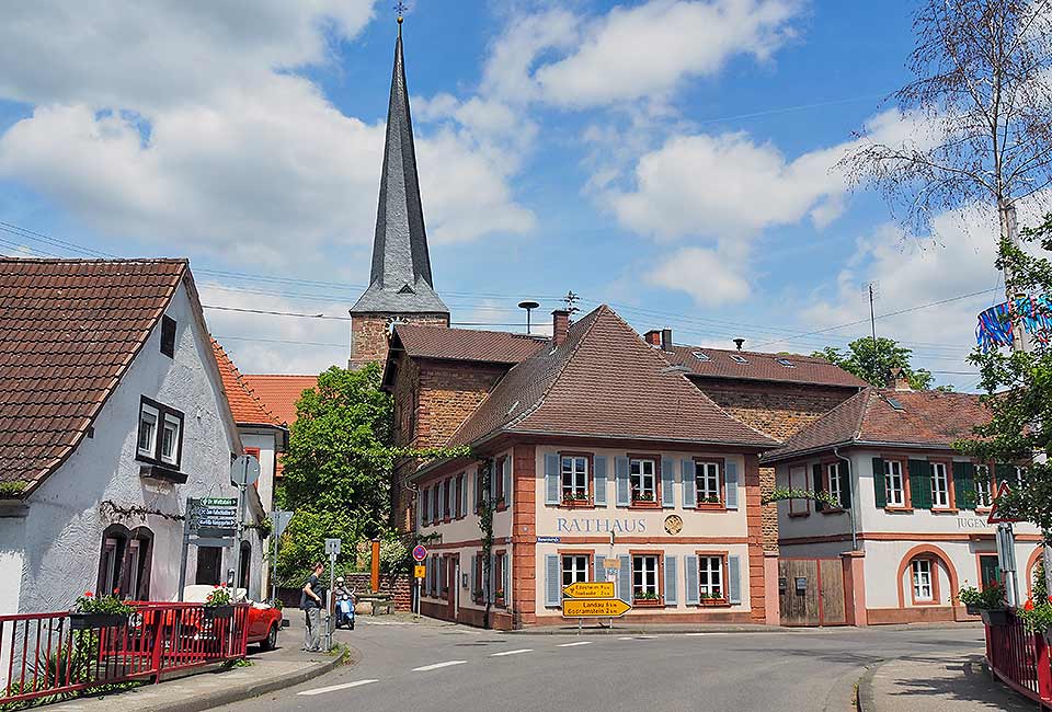 Ortsmitte in Siebeldingen