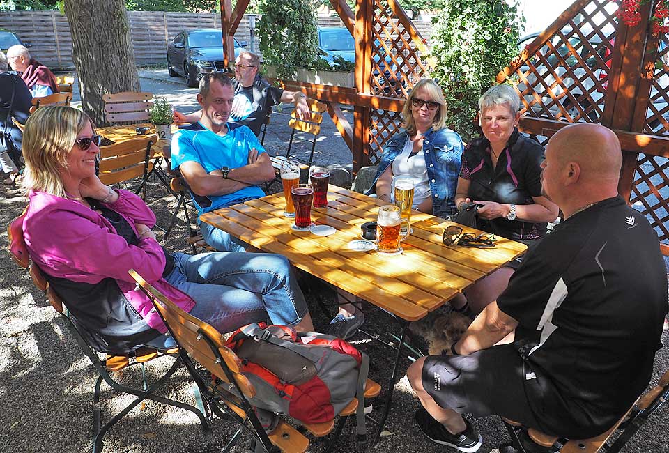 Bei selbst gebrauten Bier lässt es sich aushalten