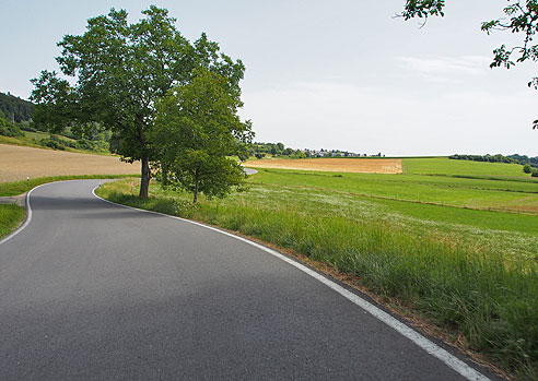 Auf einer kleinen Straße erreichen Sie Dettingen