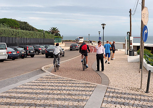 Einer der wenigen portugisischen Radweg in Richtung Cascais