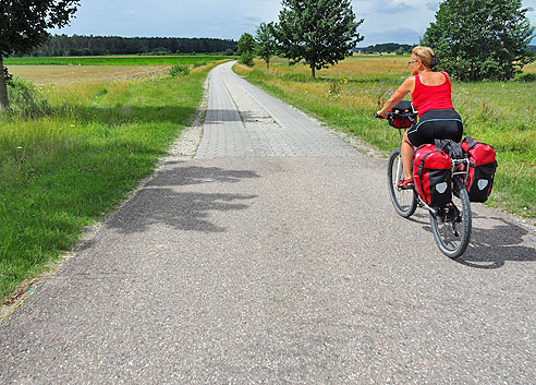 Karpfenradweg durch Franken