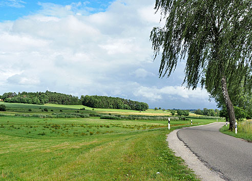 Karpfenradweg durch Franken