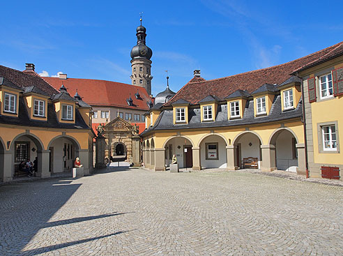 Beeindruckend ist die Schlossnalage in Weikersheim