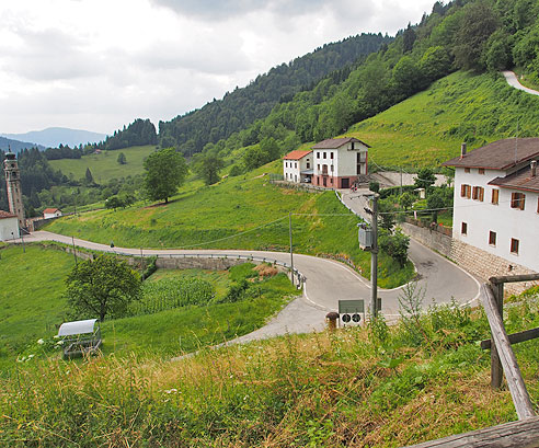 Bemalte Fassaden in Feltre