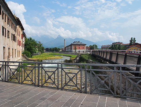 Bemalte Fassaden in Feltre