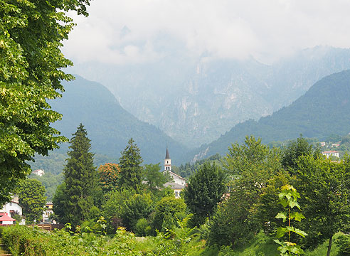 Bemalte Fassaden in Feltre