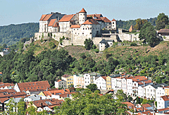 Blick auf Burghausen