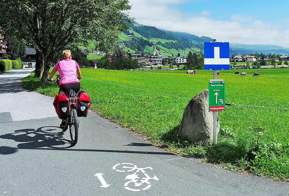 Radweg durch Bramberg