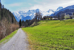 Verheißungsvolle Bergsicht