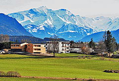 Blick auf die Berge