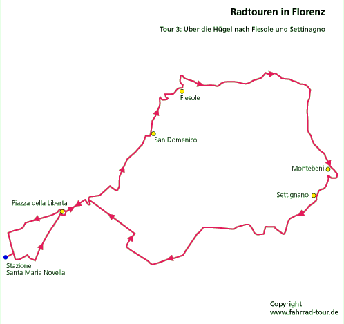 Florenz: Radtour nach Fiesole und Settignano