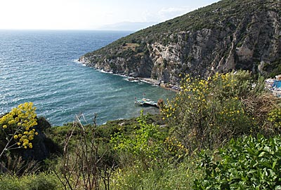 Radfahren in der Türkei: Blick in eine Bucht