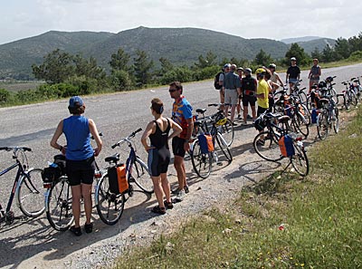 Radfahren in der Türkei: Blick auf die Bucht von Kusadasi