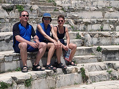 Radfahren in der Türkei: Ephesos - wir, das Fahrrad-Tour-team