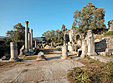 Blick auf die Agora in Iasos